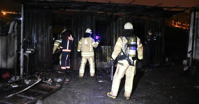 Konteynerde yangın: 3 işçi öldü