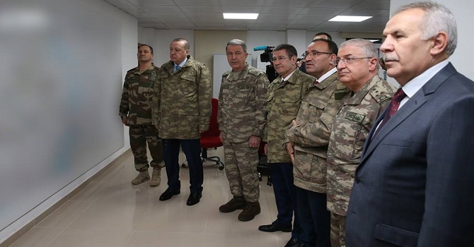 Cumhurbaşkanı Erdoğan Hatay'da Zeytin Dalı Harekatına ilişkin bilgi aldı