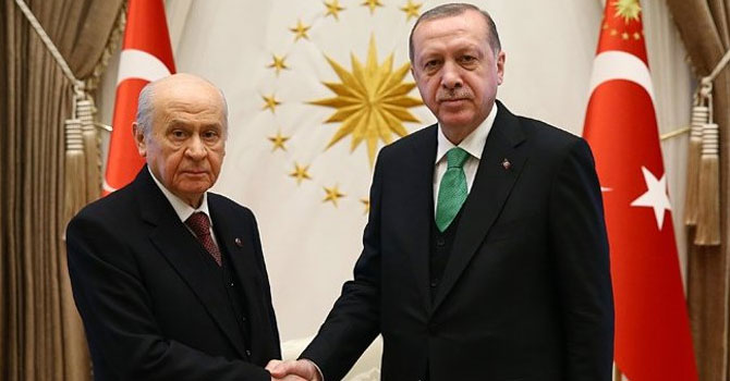 Erdoğan ve Bahçeli'nin ittifak görüşmesi sona erdi