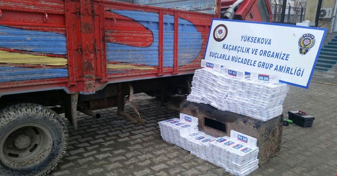 Hakkari'de Gümrük Kaçağı Malzeme Ele Geçirildi