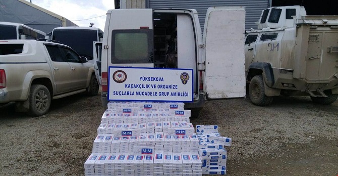 Hakkari'de kaçakçılık operasyonu