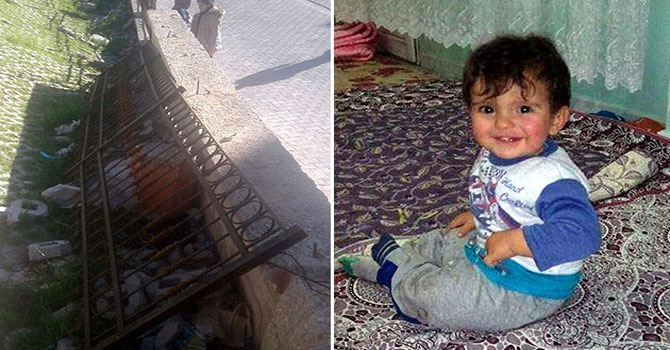 Okulun demir korkuluğu üzerine düşen minik Mustafa öldü