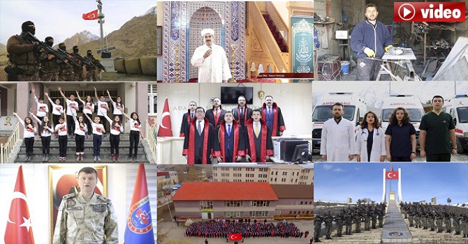 Hakkari'de İstiklal Marşı için özel klip hazırlandı