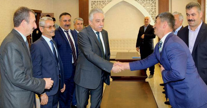 15 Mahalle muhtarından Vali Toprak'a ziyaret