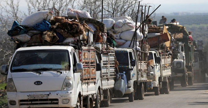 AFP: 30 bin sivil Afrin'i terk etti