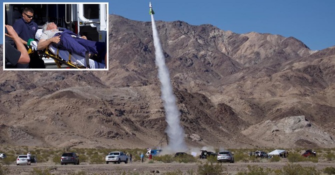 Dünyanın düz olduğunu 'kanıtlamak' için kendini uzaya fırlattı, çöle düşerek yaralandı