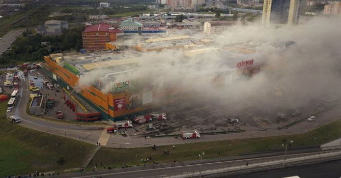 Rusya'da AVM yangını: 48 ölü, 27 kişi kayıp