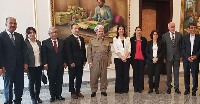 HDP, heyeti Mesud Barzani ile görüştü