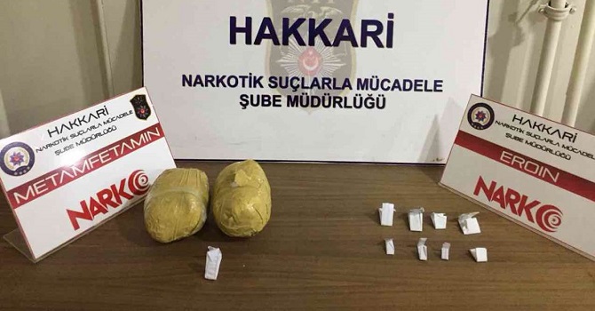 Yüksekova'da uyuşturucu operasyonu