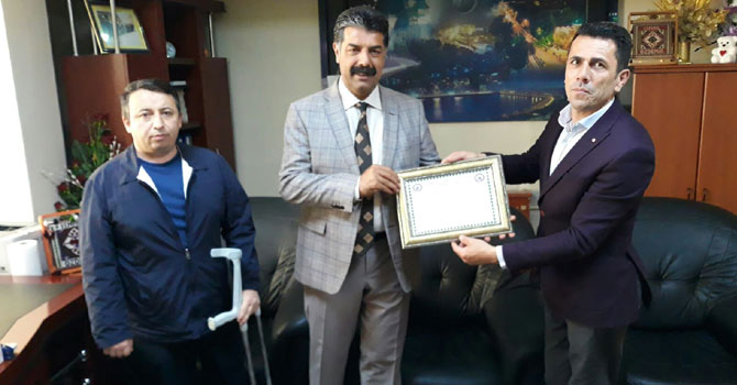 Sümbül Engellilerden VEDAŞ Müdürüne teşekkür