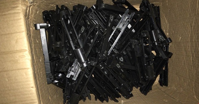 Şemdinli'de 219 adet tabanca üst kapağı ele geçirildi