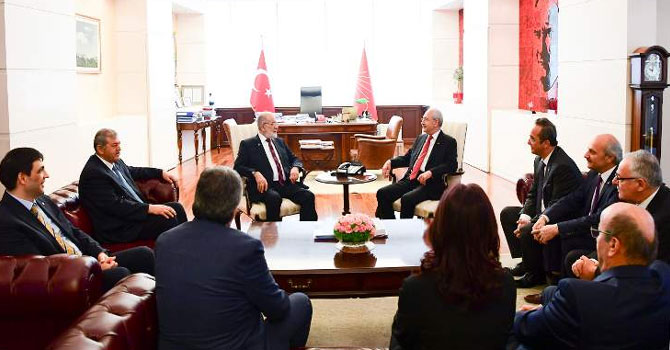 Saadet Partisi- CHP ittifakı görüştü!
