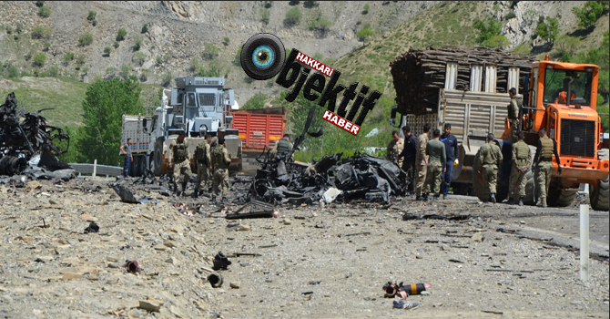 Hakkari'de mühimmat yüklü kamyonda patlama