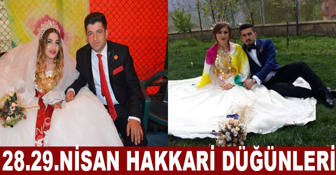 28.29 nisan Hakkari düğünleri