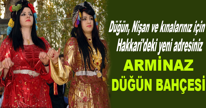 Arminaz düğün bahçesi hizmetinizde!