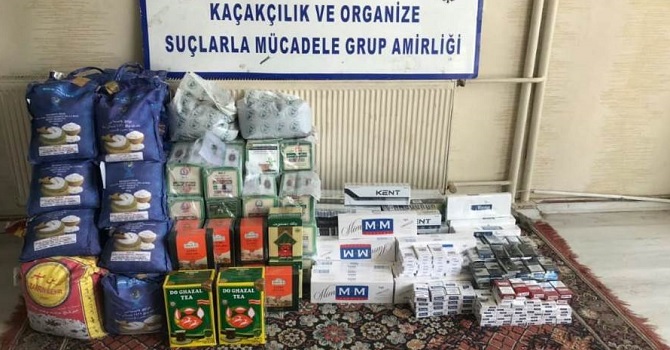 Hakkari'de gümrük kaçağı sigara, Akaryakıt ve çay ele geçirildi
