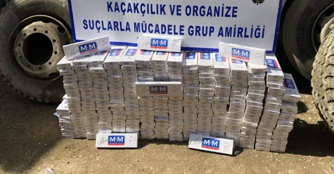 Hakkari'de 6 bin 120 paket kaçak sigara ele geçirildi