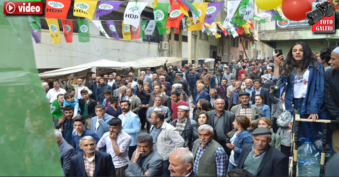 Hakkari’de HDP’nin coşkulu seçim bürosu açılışı
