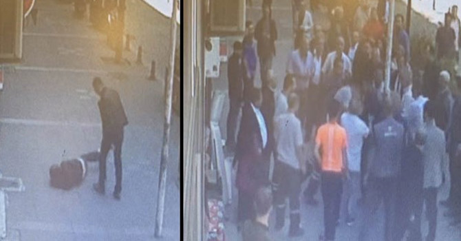 Eşini döven adama meydan dayağı