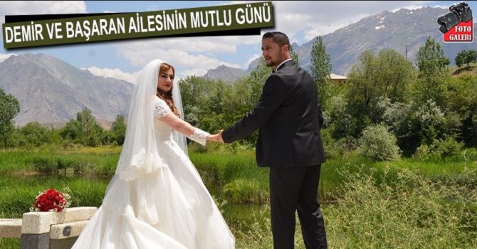 Demir ve Başaran ailesinin mutlu günü