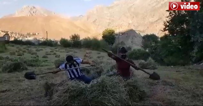 Hakkari'de Tarlada Rafting eğitimi