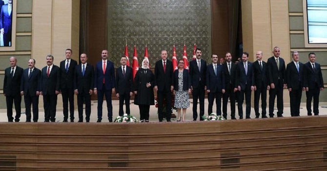 Cumhurbaşkanı Erdoğan, yeni kabineyi açıkladı