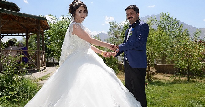 Akgül ve Yiğit ailesinin mutlu günü