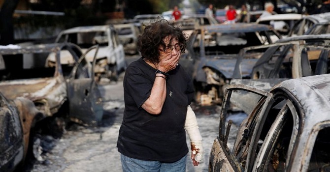Yangından kurtulanlar anlattı: Yer yanıyordu, kaçarken ayakkabılarımız eridi
