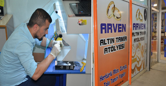 Hakkari’de Arven Altin & Gümüş Tamir Atölyesi açıldı