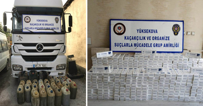 Hakkari'de kaçakçılık operasyonu