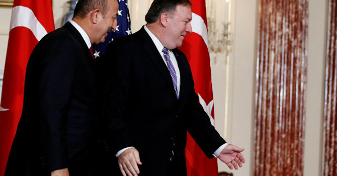 Çavuşoğlu, ABD'li mevkidaşı Pompeo ile görüştü