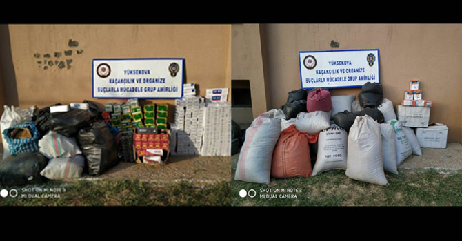 Hakkari'de kaçakçılık operasyonu