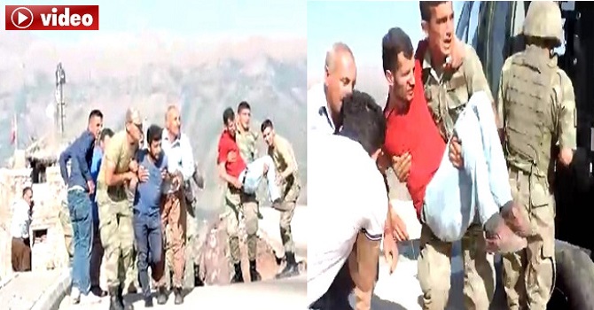 Hakkari'de Kazada Yaralanan 8 Kişi, Askeri Helikopterle Hastaneye Taşındı