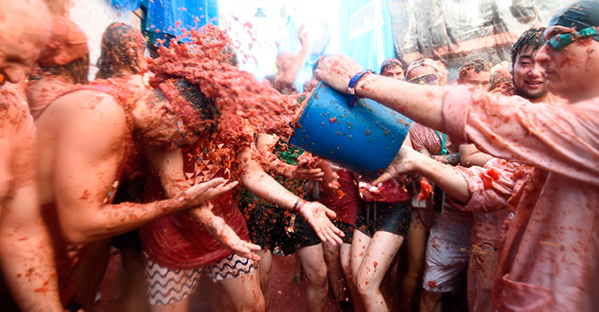 İspanya’da Domates Festivali düzenlendi!