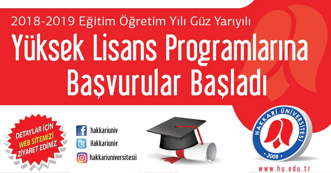 HÜ’de Lisansüstü Eğitim Başvuruları başladı