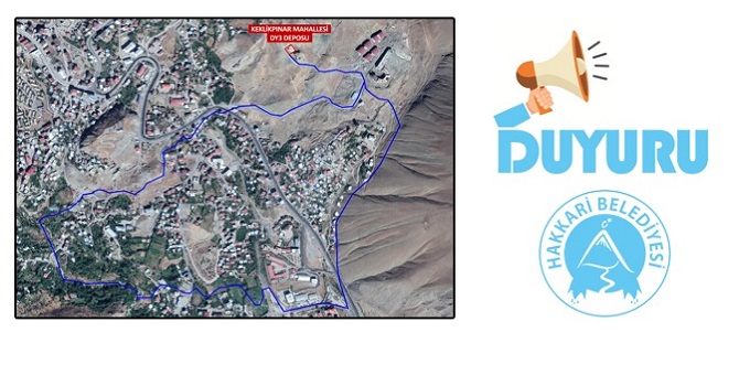 Hakkari'de 3 mahalle için su duyurusu!