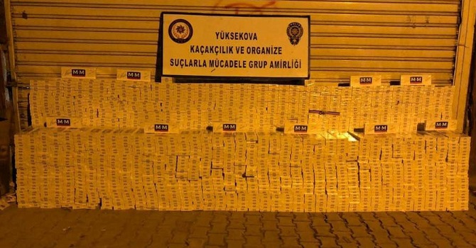 Hakkari'de kaçakçılık operasyonu