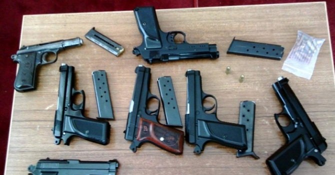 161 adet kuru sıkı tabanca ele geçirildi