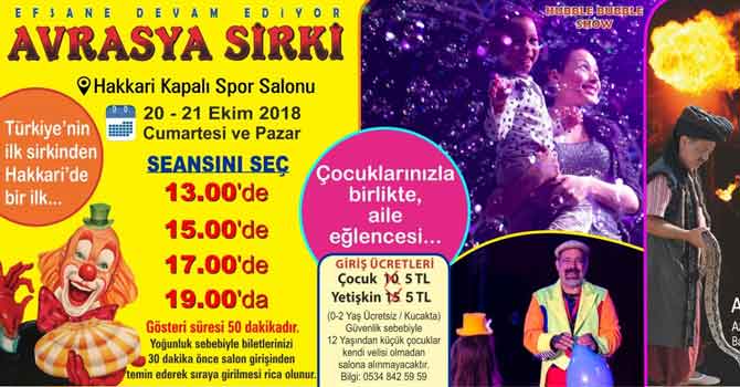 Hakkari'de bir ilk: interaktif sirk gösterisi düzenlenecek