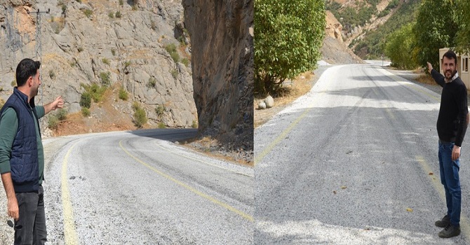 Yüksekova Dağlıca'ya asfalt yol yapıldı