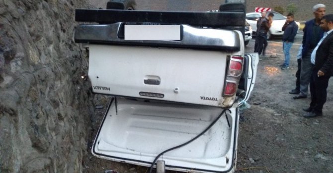 Hakkari’de trafik kazası 1 yaralı