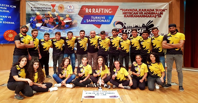 Hakkari Cilo Rafting Bayan takımı Türkiye ikincisi oldu