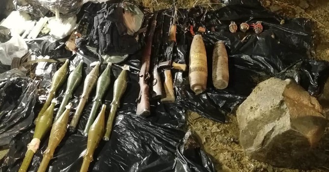 Yüksekova'da Silah ve mühimmat ele geçirildi