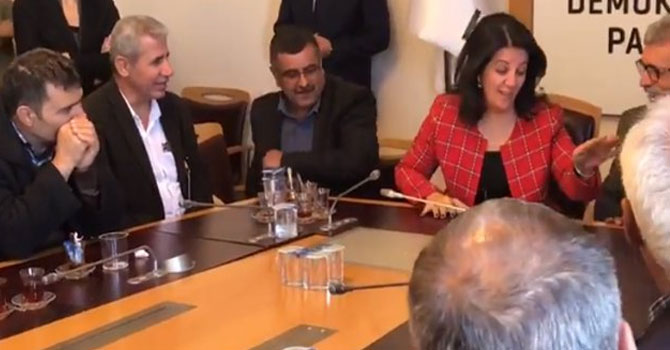 Pervin Buldan'dan misafire: Hemen bırakıyorsun başkanlığı VİDEO