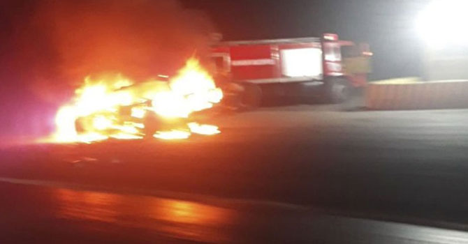 Kesilen cezaya kızdı, otomobilini yaktı!