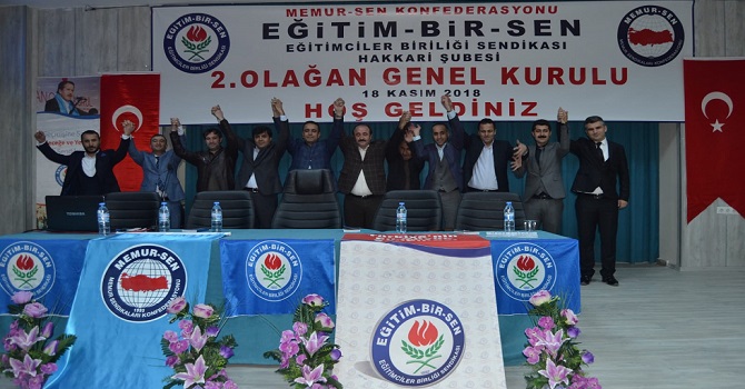 Eğitim-Bir-Sen Hakkari kongresi yapıldı