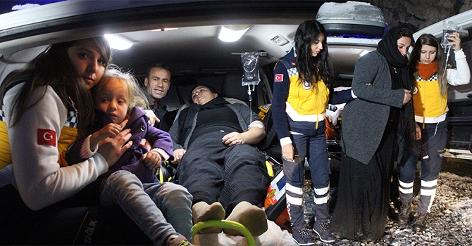 Hakkari'de hasta kurtarma operasyonu