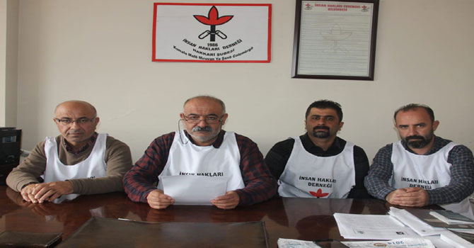 Hakkari İHD’den 19 Aralık açıklaması