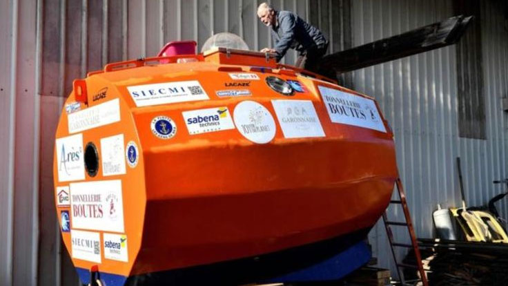 Kapsül içinde Atlas Okyanusu'nu geçmeye hazırlanıyor