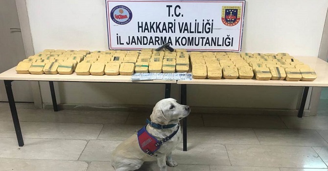 Yüksekova'da 73 kilo 6 gram eroin ele geçirildi